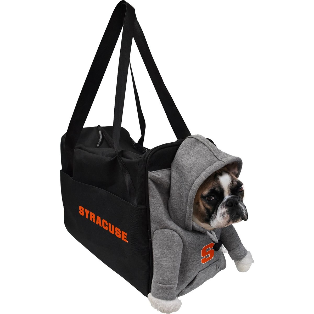 Littlearth NCAA Furry Fan Airline-Approved Dog & Cat Carrier Bag, Syracuse Orange