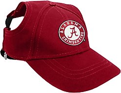 Littlearth NCAA Dog & Cat Baseball Hat, Alabama Crimson Tide, Medium