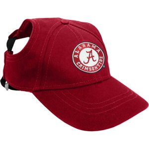 Littlearth NCAA Dog & Cat Baseball Hat, Alabama Crimson Tide, Medium