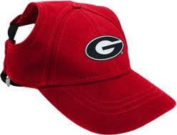Littlearth NCAA Dog & Cat Baseball Hat, Georgia Bulldogs, Large
