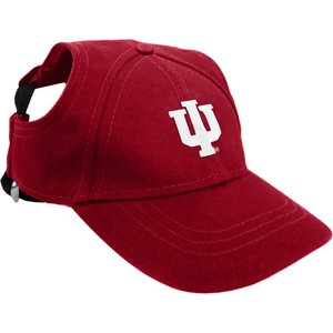 Littlearth NCAA Dog & Cat Baseball Hat, Indiana Hoosiers, Large