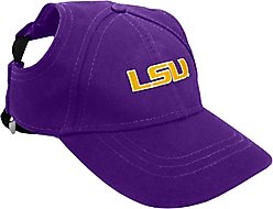 Littlearth NCAA Dog & Cat Baseball Hat, LSU Tigers, Medium