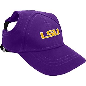 Littlearth NCAA Dog & Cat Baseball Hat, LSU Tigers, Medium