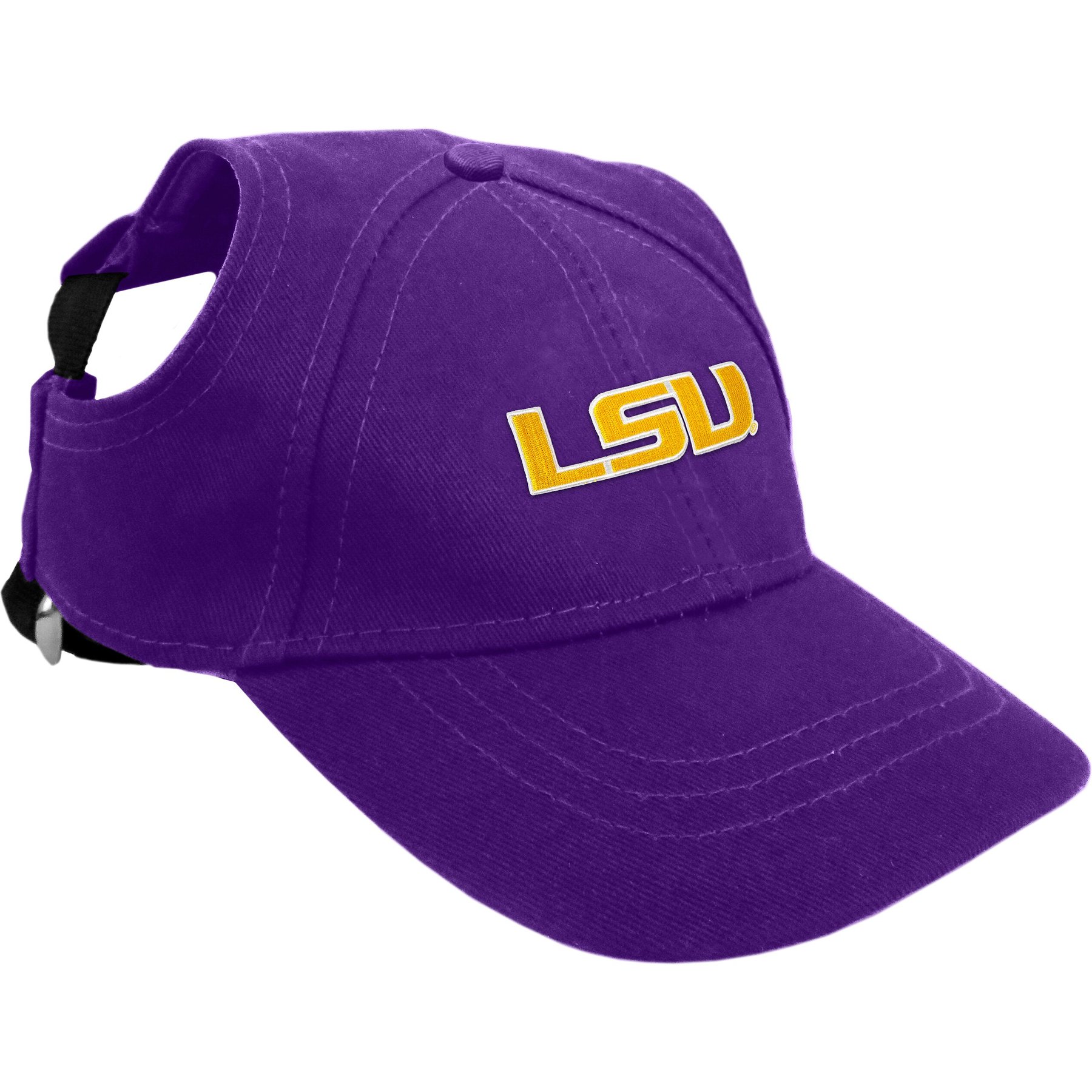 Littlearth NCAA Dog & Cat Baseball Hat, LSU Tigers, Small