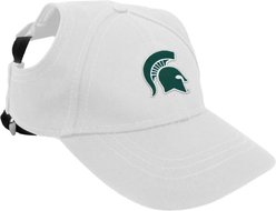 Littlearth NCAA Dog & Cat Baseball Hat, Michigan State Spartans, Large slide 1 of 2
