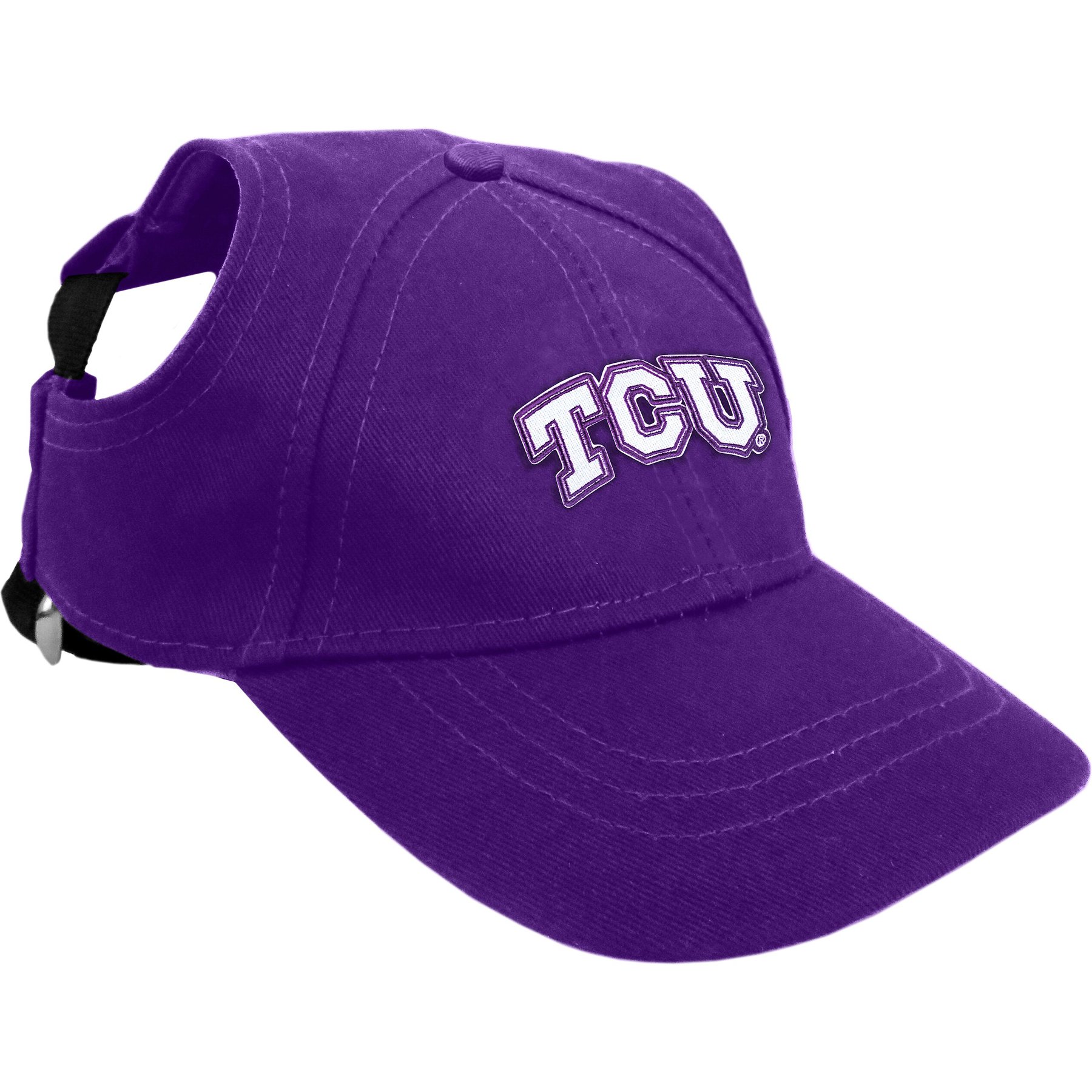 Littlearth NCAA Dog & Cat Baseball Hat, TCU Horned Frogs, Small