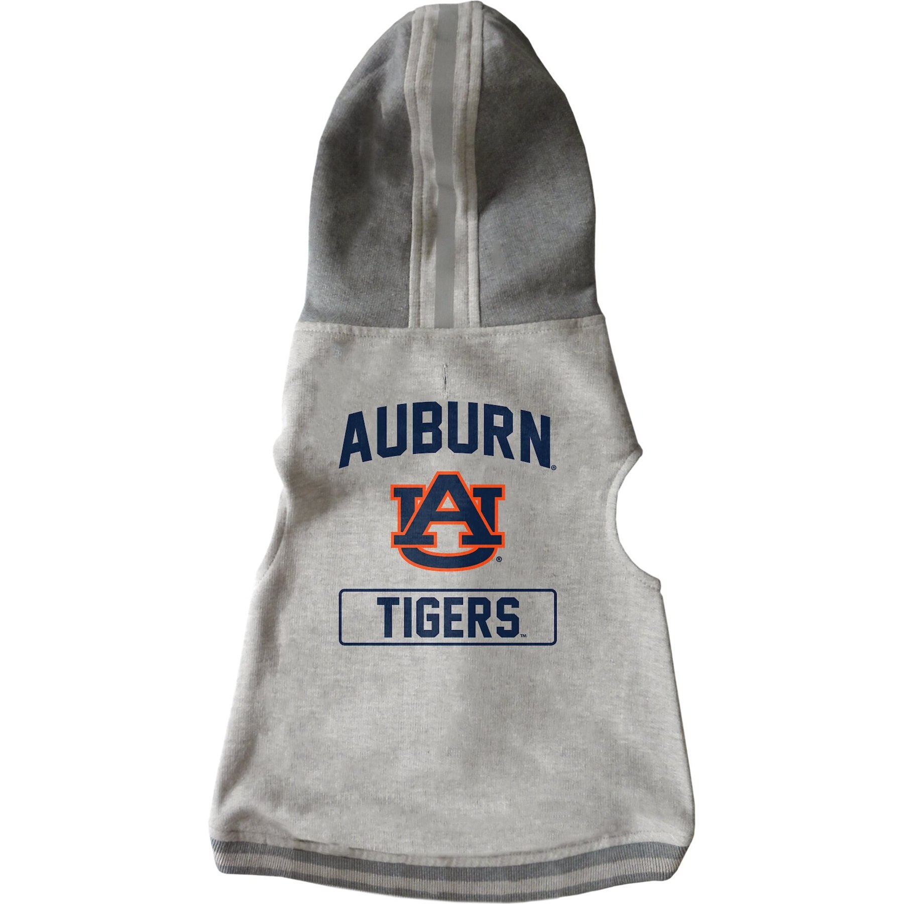 Littlearth NCAA Dog & Cat Hooded Crewneck Sweater, Auburn Tigers, Large