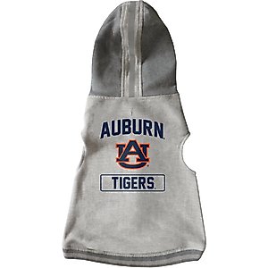 Littlearth NCAA Dog & Cat Hooded Crewneck Sweater, Auburn Tigers, Large