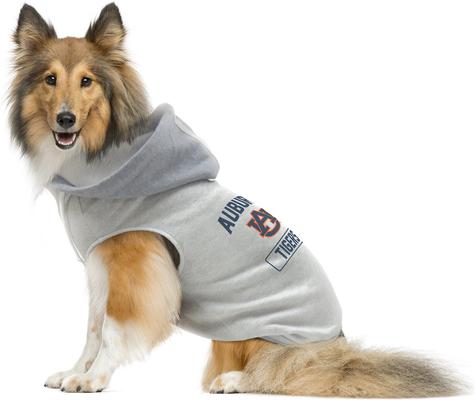 Show full view: Littlearth NCAA Dog & Cat Hooded Crewneck Sweater, Auburn Tigers, Small slide 2 of 5