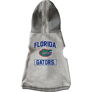 Littlearth NCAA Dog & Cat Hooded Crewneck Sweater, Florida Gators, Small