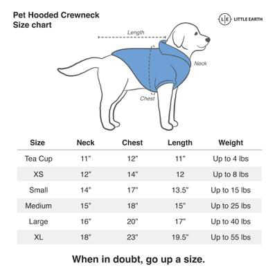 Show full view: Littlearth NCAA Dog & Cat Hooded Crewneck Sweater, Michigan State Spartans, Small slide 5 of 6