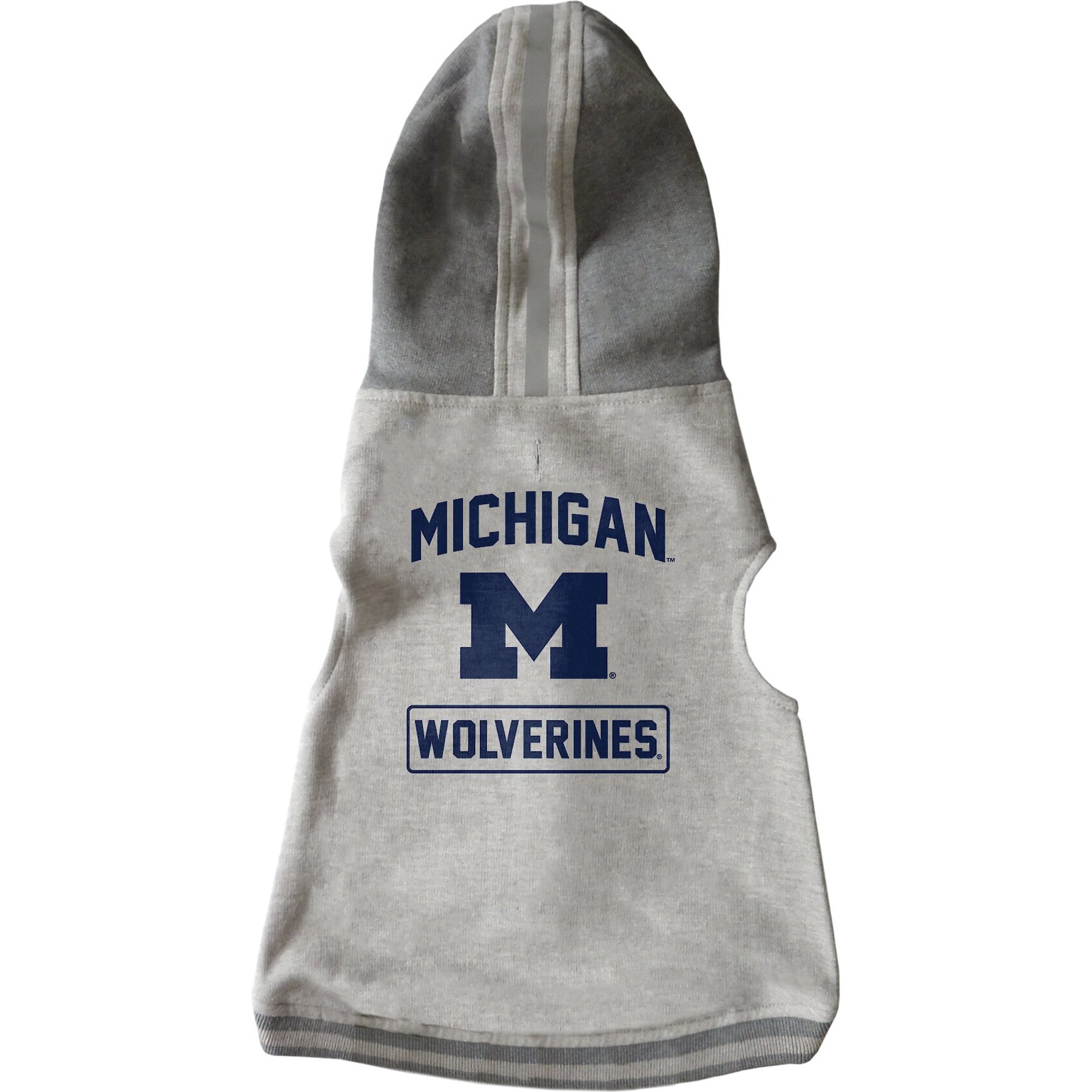 Littlearth NCAA Dog & Cat Hooded Crewneck Sweater, Michigan Wolverines, X-Large