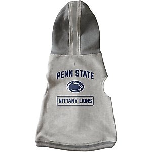 Littlearth NCAA Dog & Cat Hooded Crewneck Sweater, Penn State Nittany Lions, Small