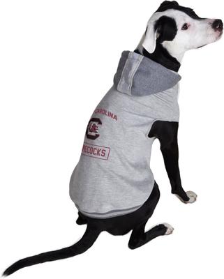 Show full view: Littlearth NCAA Dog & Cat Hooded Crewneck Sweater, South Carolina Fighting Gamecocks, Small slide 4 of 6