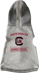 Littlearth NCAA Dog & Cat Hooded Crewneck Sweater, South Carolina Fighting Gamecocks, Teacup