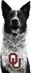 Littlearth NCAA Fan Chain for Dogs & Cats, Oklahoma Sooners
