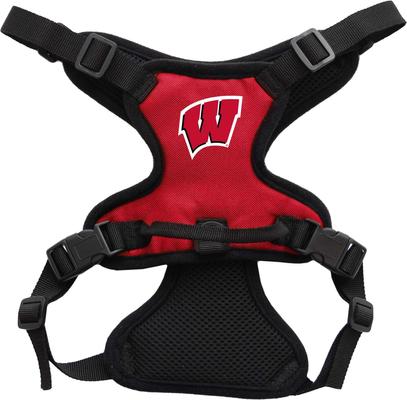Show full view: Littlearth NCAA Front Clip Dog Harness, Wisconsin Badgers, X-Small slide 3 of 6
