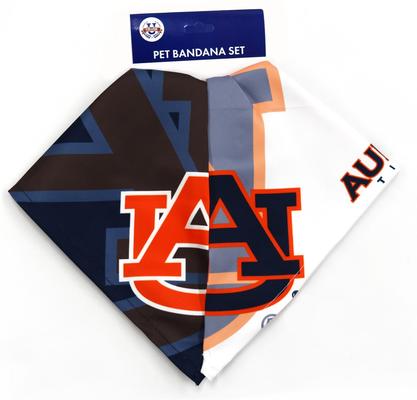 Show full view: Littlearth NCAA Home & Away Bandana Set for Dogs & Cats, Auburn Tigers, Small slide 2 of 5
