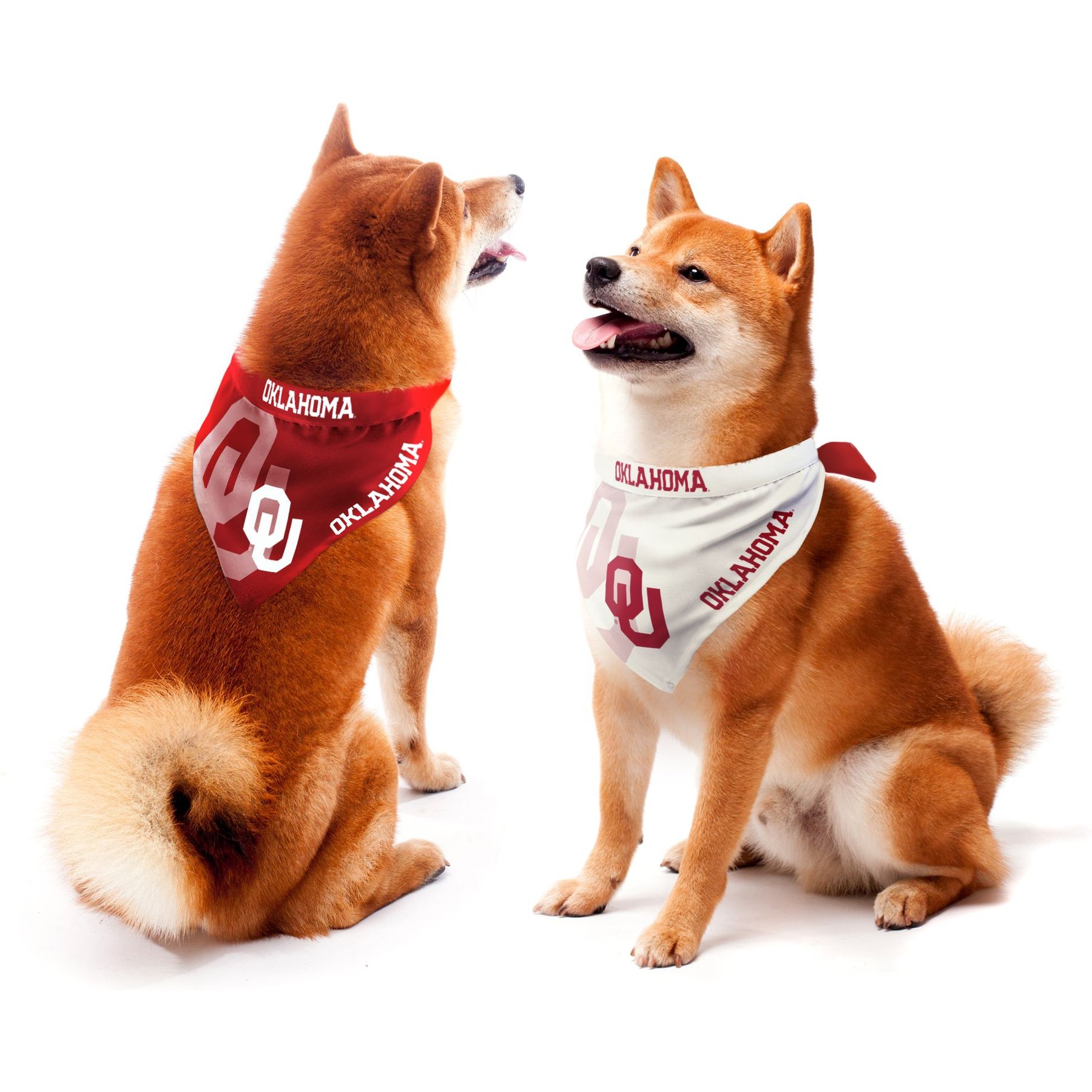 Littlearth NCAA Home & Away Bandana Set for Dogs & Cats, Oklahoma Sooners, Small