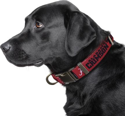 Show full view: Littlearth NCAA Premium Dog & Cat Collar, Alabama Crimson Tide, Large slide 2 of 4
