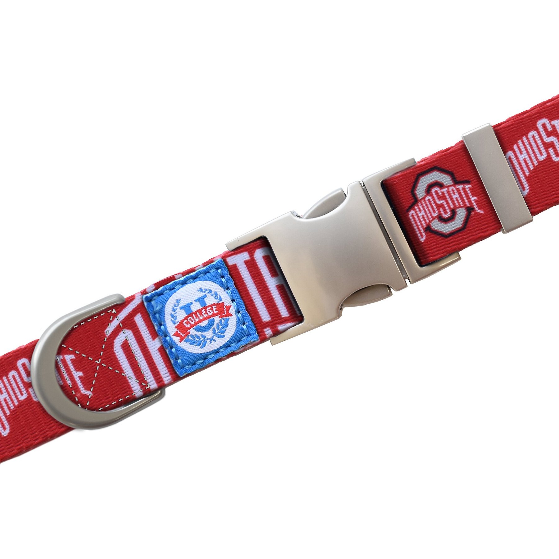 Littlearth NCAA Premium Dog & Cat Collar, Ohio State Buckeyes, Large