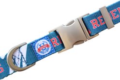 Littlearth NCAA Premium Dog & Cat Collar, Mississippi Ole Miss Rebels, Large
