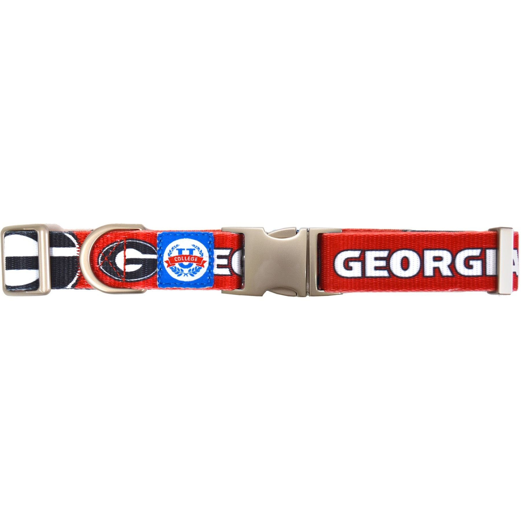 Littlearth NCAA Premium Dog & Cat Collar, Georgia Bulldogs, Small