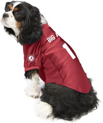Show full view: Littlearth NCAA Stretch Dog & Cat Jersey, Alabama Crimson Tide, X-Large slide 3 of 8