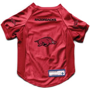 Littlearth NCAA Stretch Dog & Cat Jersey, Arkansas Razorbacks, Large