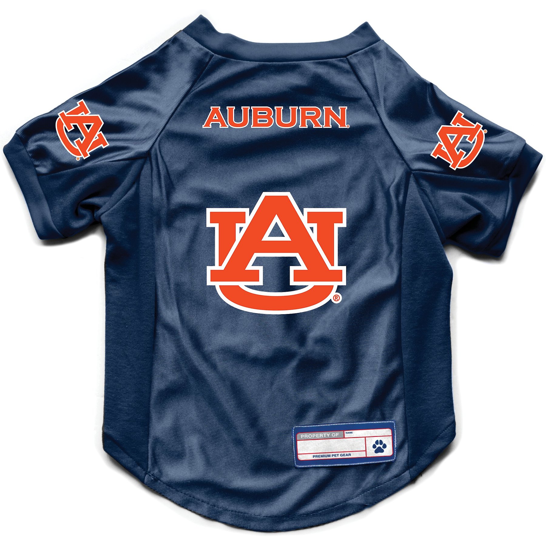 Littlearth NCAA Stretch Dog & Cat Jersey, Auburn Tigers, X-Small