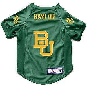 Littlearth NCAA Stretch Dog & Cat Jersey, Baylor Bears, X-Large