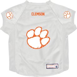 Littlearth NCAA Stretch Dog & Cat Jersey, Clemson Tigers, Big Dog