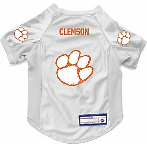 Littlearth NCAA Stretch Dog & Cat Jersey, Clemson Tigers, Medium