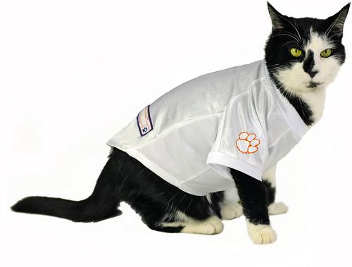 Show full view: Littlearth NCAA Stretch Dog & Cat Jersey, Clemson Tigers, X-Large slide 5 of 8