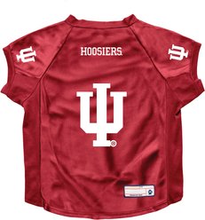 Littlearth NCAA Stretch Dog & Cat Jersey, Indiana Hoosiers, Large