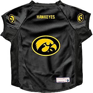 Littlearth NCAA Stretch Dog & Cat Jersey, Iowa Hawkeyes, Big Dog