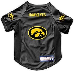 Littlearth NCAA Stretch Dog & Cat Jersey, Iowa Hawkeyes, Medium