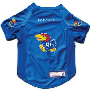 Littlearth NCAA Stretch Dog & Cat Jersey, Kansas Jayhawks, Medium