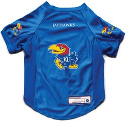 Littlearth NCAA Stretch Dog & Cat Jersey, Kansas Jayhawks, X-Small slide 1 of 7