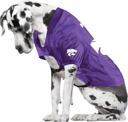 Show full view: Littlearth NCAA Stretch Dog & Cat Jersey, Kansas State Wildcats, Big Dog slide 4 of 7