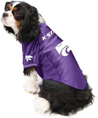 Show full view: Littlearth NCAA Stretch Dog & Cat Jersey, Kansas State Wildcats, X-Small slide 3 of 8