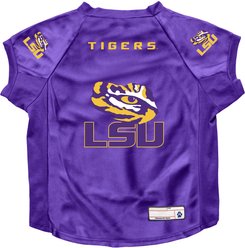 Littlearth NCAA Stretch Dog & Cat Jersey, LSU Tigers, Big Dog