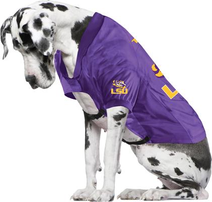 Show full view: Littlearth NCAA Stretch Dog & Cat Jersey, LSU Tigers, Big Dog slide 4 of 6