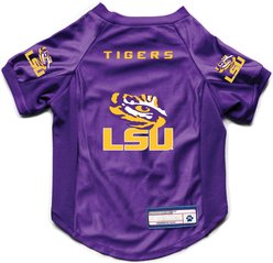 Littlearth NCAA Stretch Dog & Cat Jersey, LSU Tigers, Large