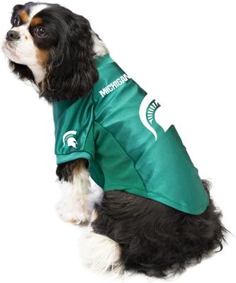 Show full view: Littlearth NCAA Stretch Dog & Cat Jersey, Michigan State Spartans, Medium slide 4 of 9
