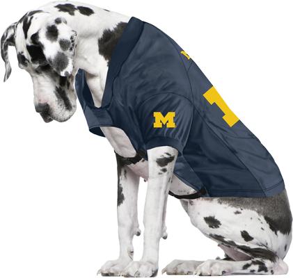 Show full view: Littlearth NCAA Stretch Dog & Cat Jersey, Michigan Wolverines, Big Dog slide 4 of 7