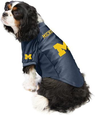 Show full view: Littlearth NCAA Stretch Dog & Cat Jersey, Michigan Wolverines, X-Large slide 3 of 8