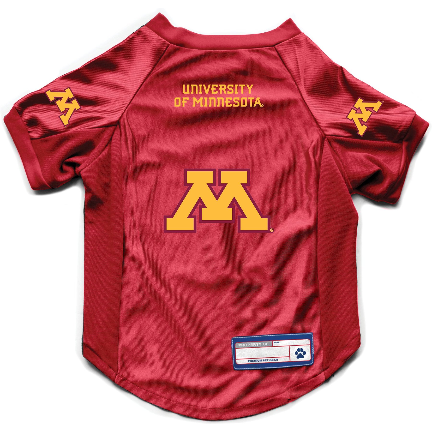 Littlearth NCAA Stretch Dog & Cat Jersey, Minnesota Golden Gophers, Large