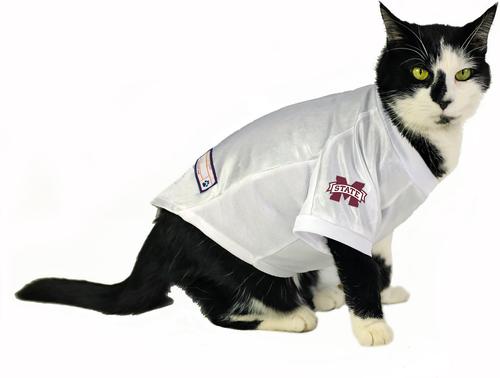 Show full view: Littlearth NCAA Stretch Dog & Cat Jersey, Mississippi State Bulldogs, Large slide 5 of 8