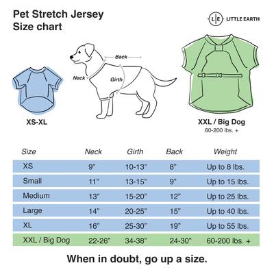 Show full view: Littlearth NCAA Stretch Dog & Cat Jersey, Mississippi State Rebels, Big Dog slide 5 of 6
